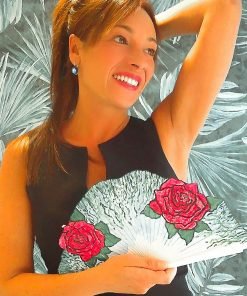 Abanicos pintados a mano personalizados