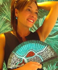 Originales abanicos pintados a mano