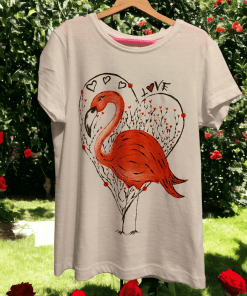 Tienda de camisetas pintadas para niños. Modelo Love Love byMIRENE.