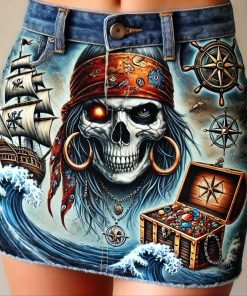 Tesoro oculto, falda pintada a mano byMIRENE